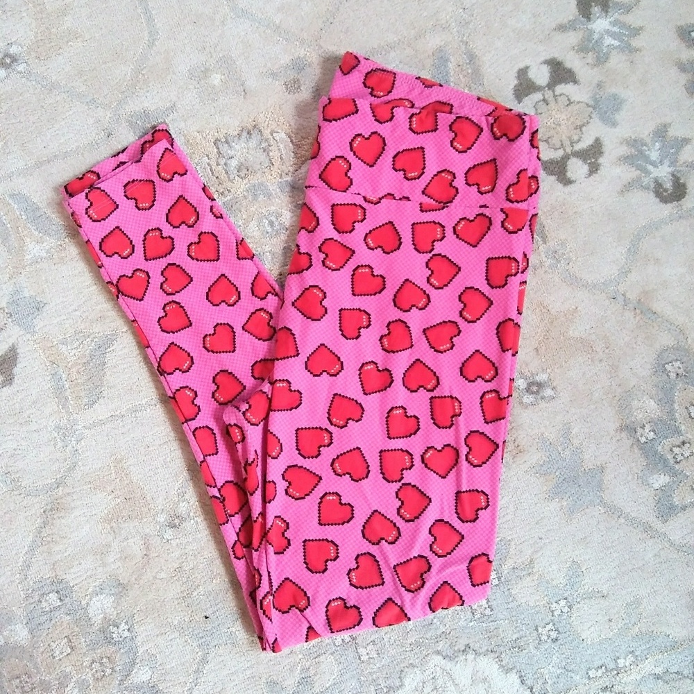 LuLaRoe Digi-Heart Leggings